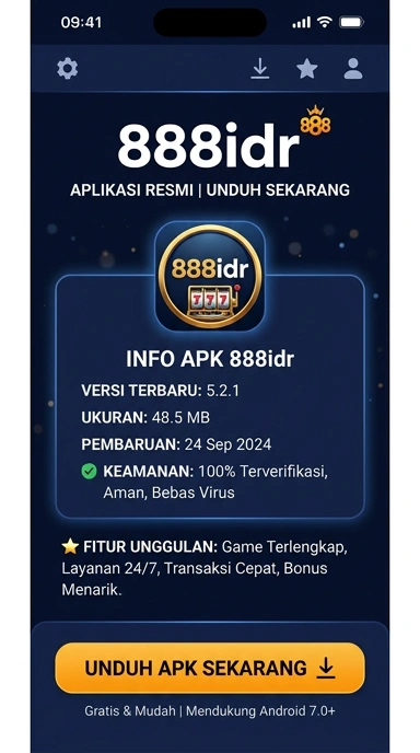 Tampilan halaman APK 888idr