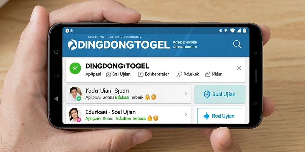 Antarmuka DINGDONGTOGEL yang interaktif dan beragam fungsi Soal Ujian.