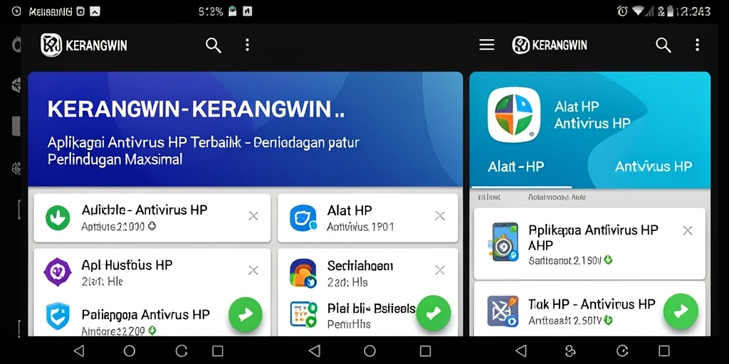 Antarmuka KERANGWIN yang sederhana dan fungsional untuk pengguna Antivirus HP.