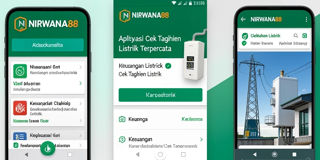 Antarmuka NIRWANA88 menampilkan proses cek tagihan listrik secara langsung.