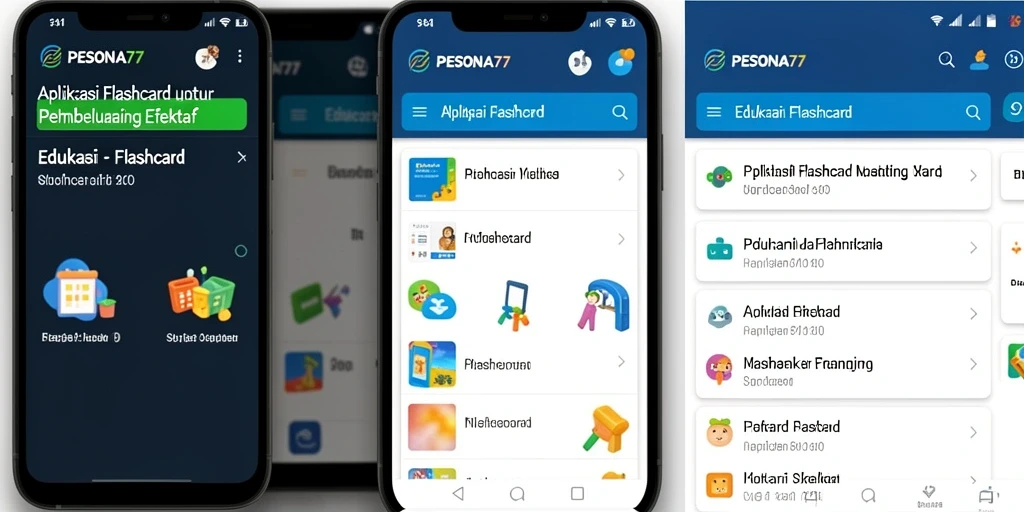 Tampilan antarmuka aplikasi PESONA77 yang user-friendly dan menarik.